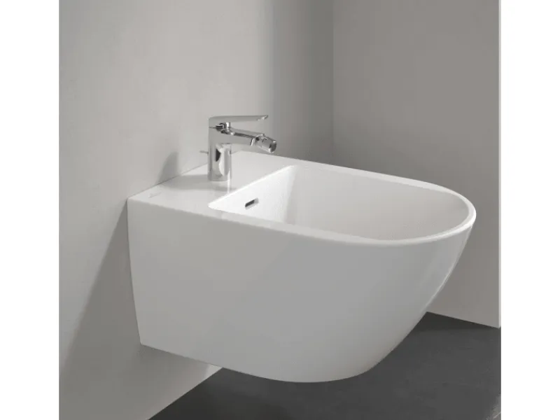 Discount Villeroy & Boch Oasis Bidetarmatur Einhebelmischer mit Zugstange Keramikkartusche Wassersparend Auslaufhöhe 73mm Chrom