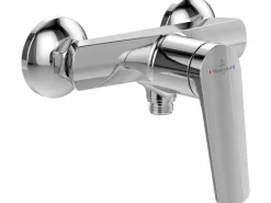 Villeroy & Boch Einhebelmischer<Oasis Duscharmatur Einhebel-Mischbatterie Rückflussschutz & Keramikkartusche Aufputzmontage Rund Chrom