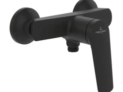 Villeroy & Boch Oasis Duscharmatur Einhebel-Mischbatterie mit Rückflussschutz & Kartusche Aufputzmontage Rund Matt Black< Einhebelmischer