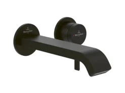 Villeroy & Boch Waschtischauslauf-Set Dawn ohne Ablaufgarnitur in Matt Black< Einhebelmischer