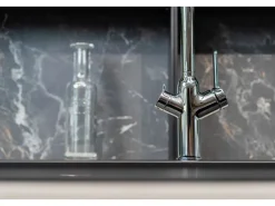 Einhebelmischer<VIZIO 3 Wege Wasserhahn Küchenarmatur BOD mit 360° Schwenkbarem U Auslauf Verchromt