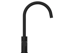 Zubehör Für Küchenarmatur|Einhebelmischer<VIZIO 5 Wege Wasserhahn Küchenarmatur Edelstahl Massiv mit 360° Schwenkbarem U Auslauf PVD Schwarz Matt