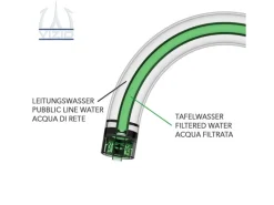 Zubehör Für Küchenarmatur|Einhebelmischer<VIZIO 5 Wege Wasserhahn Küchenarmatur Edelstahl Massiv mit 360° Schwenkbarem U Auslauf PVD Schwarz Matt