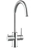 Discount VIZIO 5 Wege Wasserhahn Küchenarmatur Edelstahl Massiv mit 360° Schwenkbarem U Auslauf Hochglanz Poliert