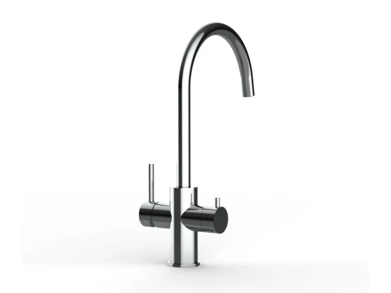 Discount VIZIO 5 Wege Wasserhahn Küchenarmatur Edelstahl Massiv mit 360° Schwenkbarem U Auslauf Hochglanz Poliert
