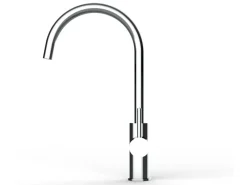 Discount VIZIO 5 Wege Wasserhahn Küchenarmatur Edelstahl Massiv mit 360° Schwenkbarem U Auslauf Hochglanz Poliert