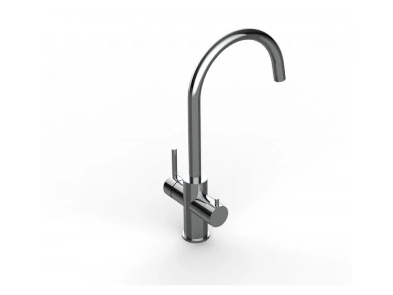 Discount VIZIO 5 Wege Wasserhahn Küchenarmatur Edelstahl Massiv mit 360° Schwenkbarem U Auslauf Hochglanz Poliert