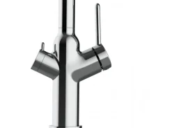 Outlet VIZIO 3 Wege Wasserhahn Küchenarmatur BOD mit 360° Schwenkbarem Auslauf Abnehmbare 2 Strahl Handbrause Verchromt   Blau
