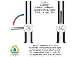 Best VIZIO 3 Wege Wasserhahn Küchenarmatur BOD mit 360° Schwenkbarem Auslauf Abnehmbare 2 Strahl Handbrause Verchromt Schwarz