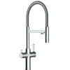 VIZIO 4 Wege Wasserhahn Küchenarmatur FC mit 360° Schwenkbarem Auslauf Abnehmbare 2 Strahl Handbrause Verchromt< Einhebelmischer
