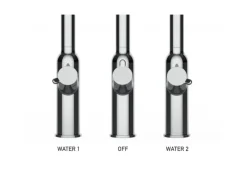 Outlet VIZIO 4 Wege Wasserhahn Küchenarmatur FC mit 360° Schwenkbarem U Auslauf Schwarz Matt
