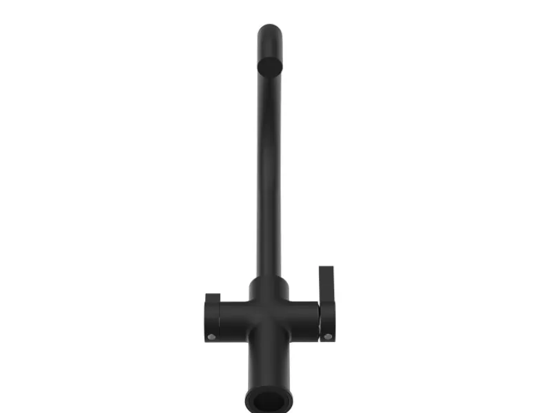 Outlet VIZIO 4 Wege Wasserhahn Küchenarmatur FC mit 360° Schwenkbarem U Auslauf Schwarz Matt