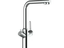 VIZIO 3 Wege Wasserhahn Küchenarmatur BOD mit 360° Schwenkbarem L Auslauf Verchromt< Einhebelmischer