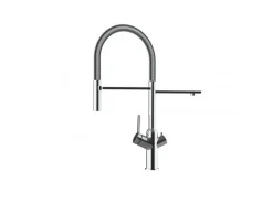 Outlet VIZIO 4 Wege Wasserhahn Küchenarmatur BOD mit 360° Schwenkbarem Auslauf Abnehmbare 2 Strahl Handbrause Verchromt
