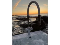 Outlet VIZIO 4 Wege Wasserhahn Küchenarmatur BOD mit 360° Schwenkbarem Auslauf Abnehmbare 2 Strahl Handbrause Verchromt