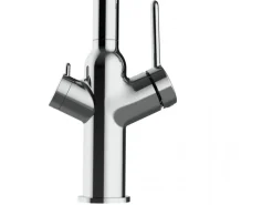 Outlet VIZIO 4 Wege Wasserhahn Küchenarmatur BOD mit 360° Schwenkbarem Auslauf Abnehmbare 2 Strahl Handbrause Verchromt