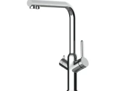 Sale VIZIO 4 Wege Wasserhahn Küchenarmatur BOD mit 360° Schwenkbarem L Auslauf Verchromt