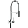 VIZIO 3 Wege Wasserhahn Küchenarmatur FC mit 360° Schwenkbarem Auslauf Abnehmbare 2 Strahl Handbrause Verchromt< Einhebelmischer