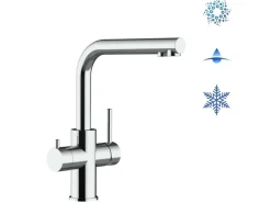 Clearance VIZIO Kurzversion 5 Wege Wasserhahn Küchenarmatur Edelstahl Massiv mit 360° Schwenkbarem L Auslauf Hochglanz Poliert