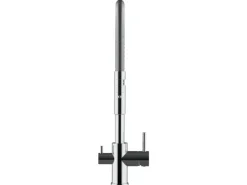 Clearance VIZIO NIEDERDRUCK 3 Wege Wasserhahn Küchenarmatur FL mit 360° Schwenkbarem Auslauf Abnehmbare 2 Strahl Handbrause Verchromt