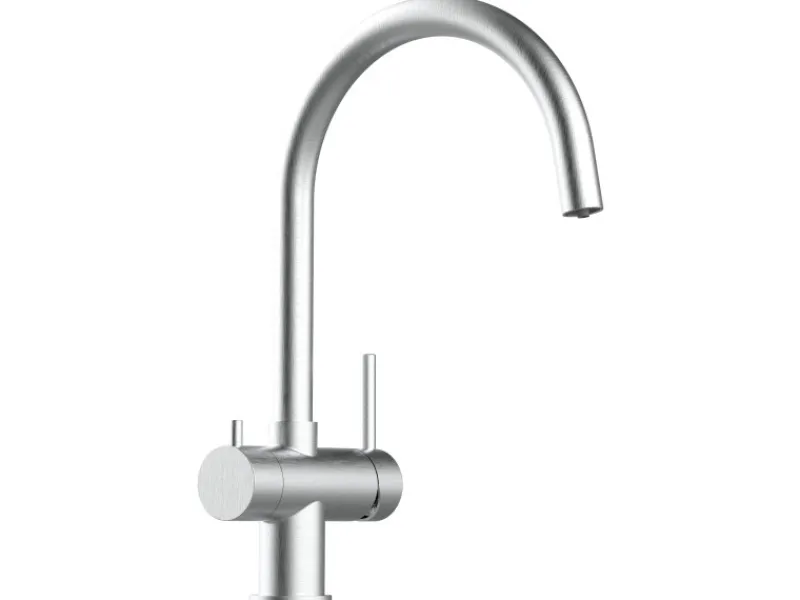 VIZIO NIEDERDRUCK 3 Wege Wasserhahn Küchenarmatur Edelstahl Massiv 360° Schwenkbarem U Auslauf Gebürstet< Ersatzteile Küchenarmatur|Einhebelmischer