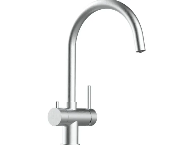 VIZIO NIEDERDRUCK 3 Wege Wasserhahn Küchenarmatur Edelstahl Massiv 360° Schwenkbarem U Auslauf Gebürstet< Ersatzteile Küchenarmatur|Einhebelmischer