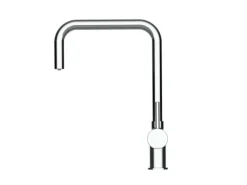 VIZIO NIEDERDRUCK 3 Wege Wasserhahn Küchenarmatur Edelstahl Massiv 360° Schwenkbarem N Auslauf Hochglanz Poliert< Einhebelmischer