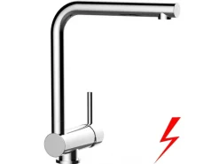 New VIZIO Niederdruck Wasserhahn Vorfenster Küchenarmatur Umklappbar 6 CM mit 360° Schwenkbarem L Auslauf Verchromt