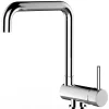 VIZIO NIEDERDRUCK Wasserhahn Vorfenster Küchenarmatur Umklappbar 6 CM mit 360° Schwenkbarem N Auslauf Verchromt