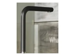 Online VIZIO Wasserhahn Küchenarmatur QU mit 360° Schwenkbarem L Auslauf Verchromt   Schwarz Granit