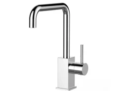 VIZIO Wasserhahn Küchenarmatur QU mit 360° Schwenkbarem N Auslauf Verchromt< Einhebelmischer