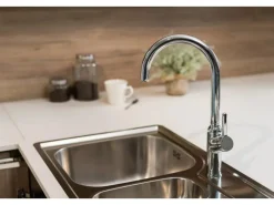 Online VIZIO Wasserhahn Küchenarmatur BOD mit 360° Schwenkbarem U Auslauf Verchromt