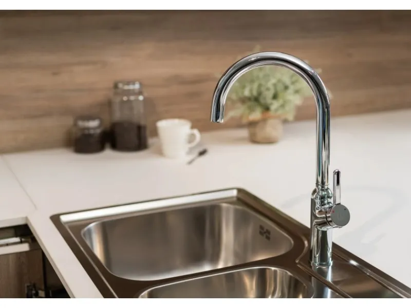 Online VIZIO Wasserhahn Küchenarmatur BOD mit 360° Schwenkbarem U Auslauf Verchromt