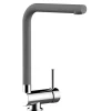 VIZIO Wasserhahn Vorfenster Küchenarmatur Umklappbar 6 CM mit 360° Schwenkbarem L  Auslauf Verchromt   Zement Granit< Einhebelmischer