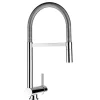 Einhebelmischer<VIZIO Wasserhahn Vorfenster Küchenarmatur Umklappbar 6 CM mit 360° Schwenkbarem Auslauf Abnehmbare 2 Strahl Handbrause Verchromt