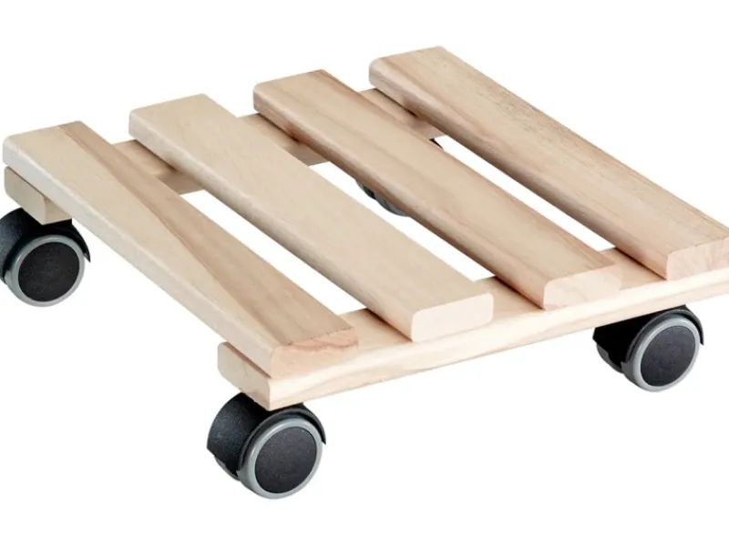 Wagner design yourself Wagner Kübelroller Buche 25 cm x 25 cm Natur FSC®< Töpfe
