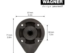 Hot Wagner design yourself Wagner Sockelverstellfuß Justierbar L 115-185 mm Schwarz 4 Stück