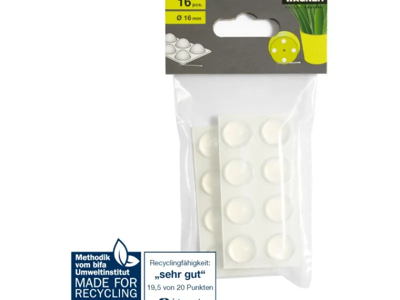 Wagner design yourself Töpfe<Wagner Topffüße Set Selbstklebend Transparent Ø 16 mm