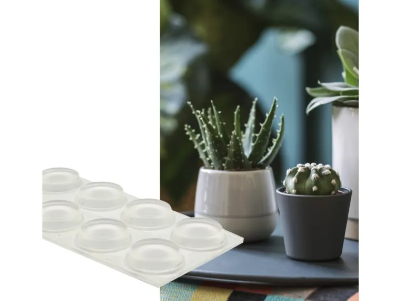 Discount Wagner design yourself Wagner Topffüße Set Selbstklebend Transparent Ø 13 mm