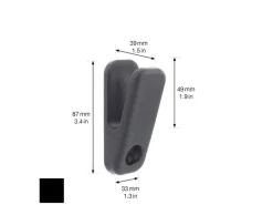Online Wagner design yourself Wagner Wandhaken Hooks4home Klammer 85 mm x 35 mm x 40 mm Schwarz