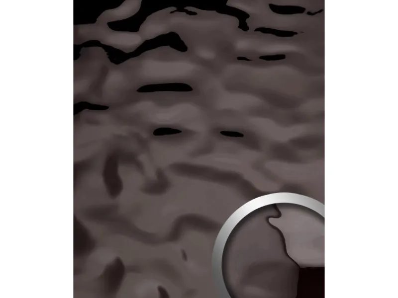 Kühlschränke<WALLFACE 27049 OCEAN Anthracite Wandpaneel Metall-Optik Spiegelnd Grau 2600 mm x 1000 mm x 8,24 mm 2,6 m2 Anthrazit