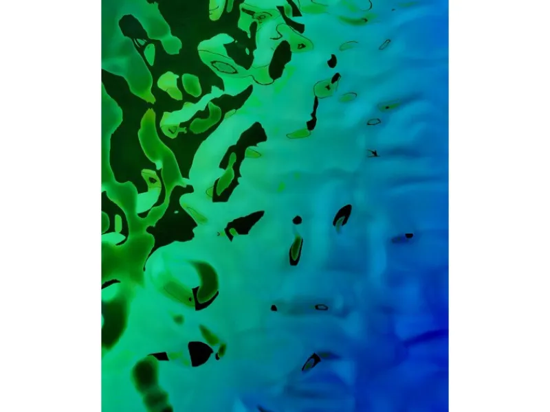 Kühlschränke<WALLFACE 27207 OCEAN Aqua Wandpaneel in Metall-Optik Holographisch Blau 2600 mm x 1000 mm x 8,24 mm 2,6 m2 Blau