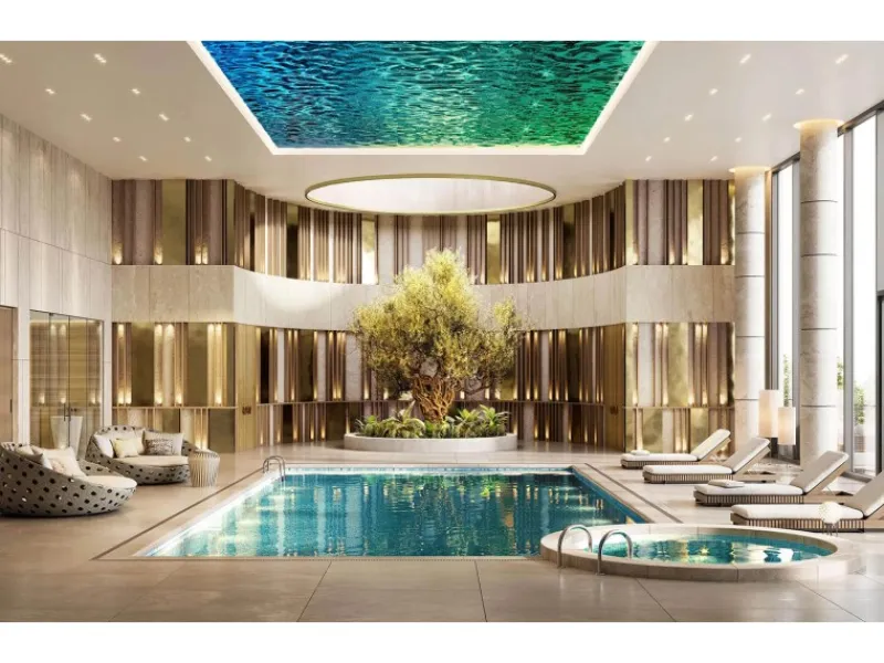 Kühlschränke<WALLFACE 27207 OCEAN Aqua Wandpaneel in Metall-Optik Holographisch Blau 2600 mm x 1000 mm x 8,24 mm 2,6 m2 Blau