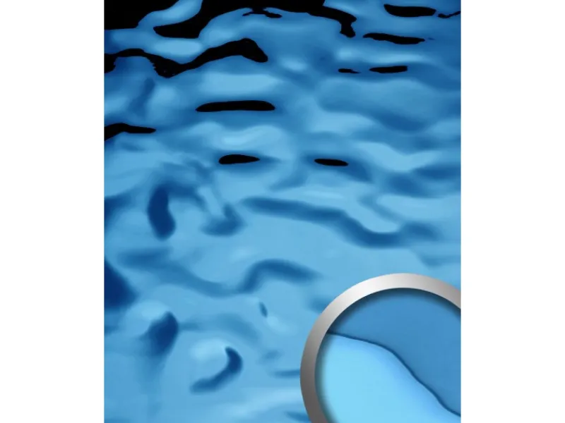 Kühlschränke<WALLFACE 27047 OCEAN Ice Blue Wandpaneel Metall-Optik Blau lichtBlau 2600 mm x 1000 mm x 8,24 mm 2,6 m2 Blau