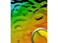 WALLFACE 27743 OCEAN Rainbow Wandpaneel Metall-Optik Holographisch Grün 2600 mm x 1000 mm x 8,24 mm 2,6 m2 Grün