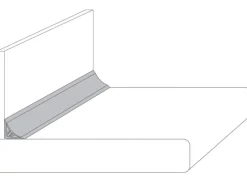 Küchenrückwände<Wandabschlussleiste Micro 300 cm x 1,4 cm Nero