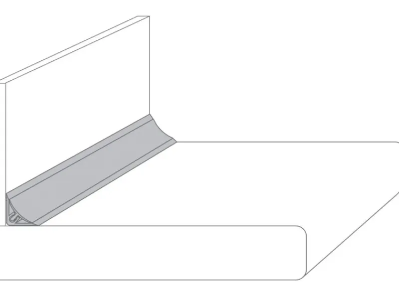 Wandabschlussleiste Micro 300 cm x 1,4 cm Ferro< Küchenrückwände