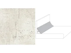 Clearance Wandabschlussleiste Plus 59 x 3 cm (BN 230) Beton Weiß
