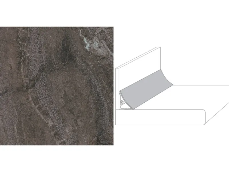 Wandabschlussleiste Plus 59 x 3 cm (BZ 715)< Küchenrückwände