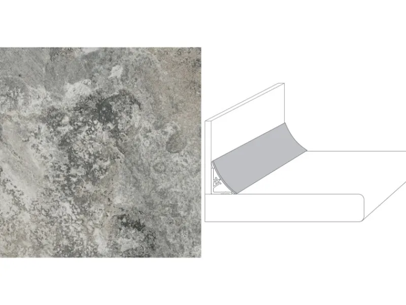 Wandabschlussleiste Plus 59 x 3 cm (JK 583)< Küchenrückwände